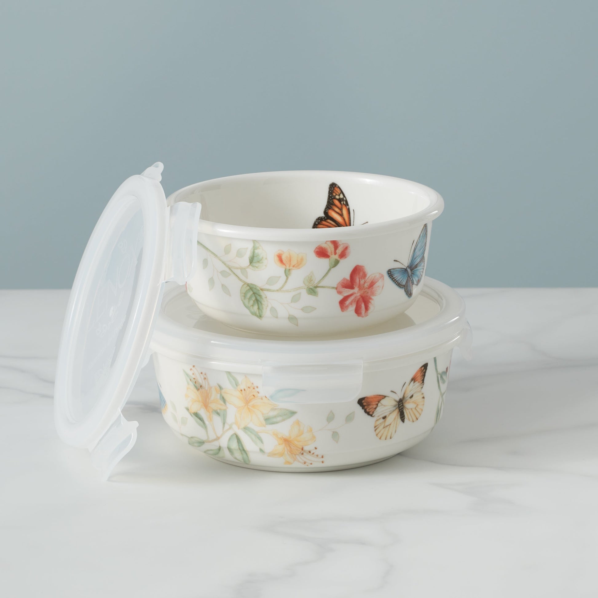 Butterfly Meadow Large Round Container