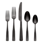 Reid Black Vintage 20-Piece Flatware Set