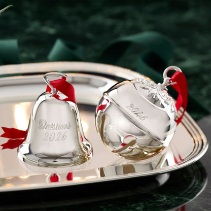 2026 Holly Bell Silverplate Ornament