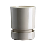 Hoff Glazed Sand Stone 12cm Pot with Saucer