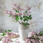 Artificial Blush Japanese Cherry Stem