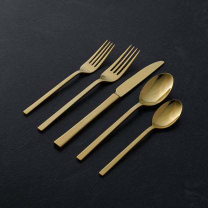 Allay Champagne 20-Piece Flatware Set